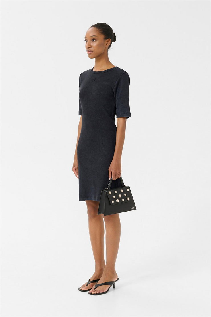 GZDrew Washed logo Dress - Grey Washed