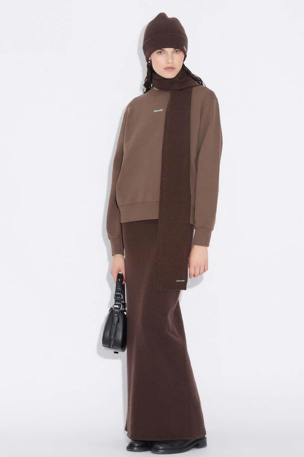 Wool Scarf - Brown