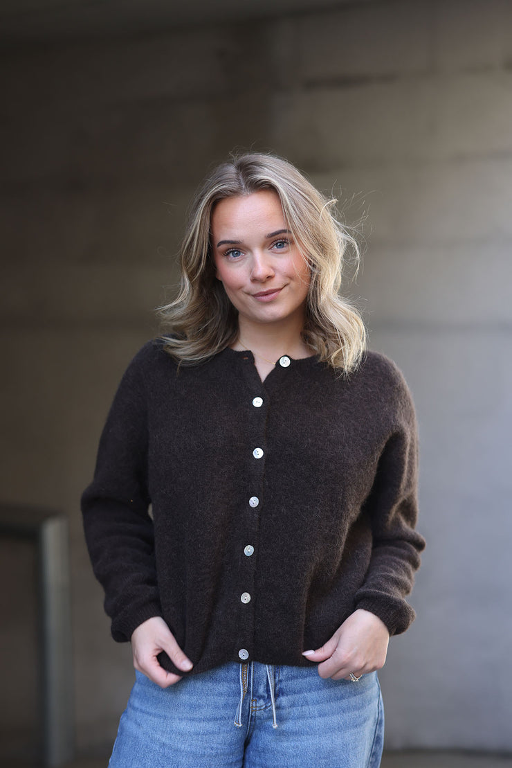 Vitow Cardigan - Melange Coffee