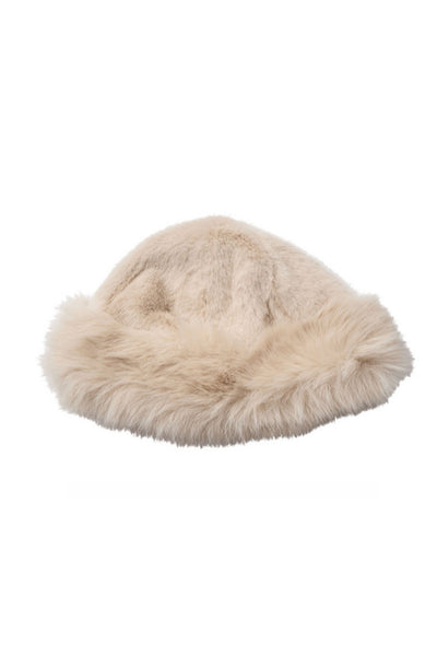 PenzaCC Faux Fur Hat - Creme