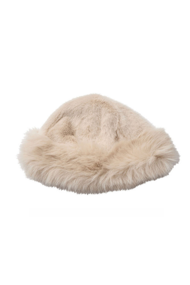 PenzaCC Faux Fur Hat - Creme