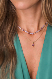 Antonia Necklace - Violet Combo