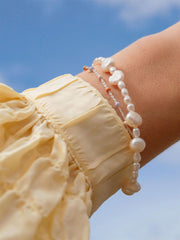 Pearlie Bracelet - White