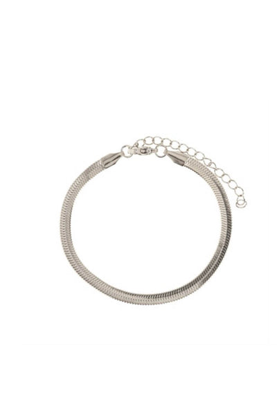 Ivy Snake Chain Bracelet - Silver