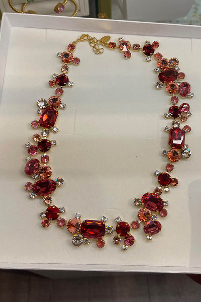 Noora Necklace - Red Combo