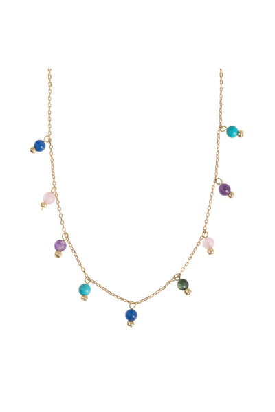 Colorful Precious Stone Necklace