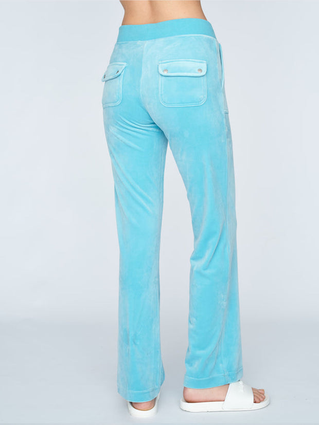 Del Ray Classic Velour Pant Pocket Design - Petite Four