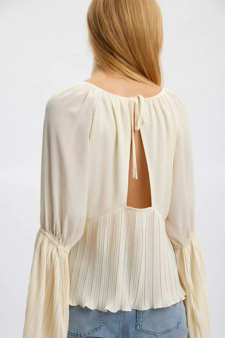 CelesteGZ Ls Blouse - Ethereal Green