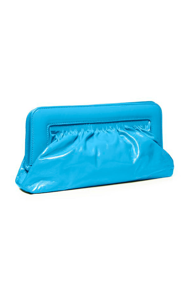 VeldaGZ Midi Patent Clutch - Malibu Blue