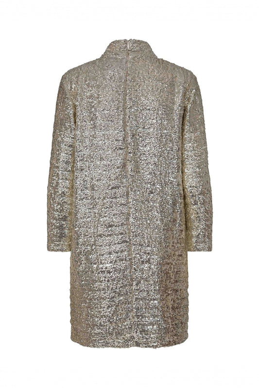 Bebe Dress - Silver Metallic