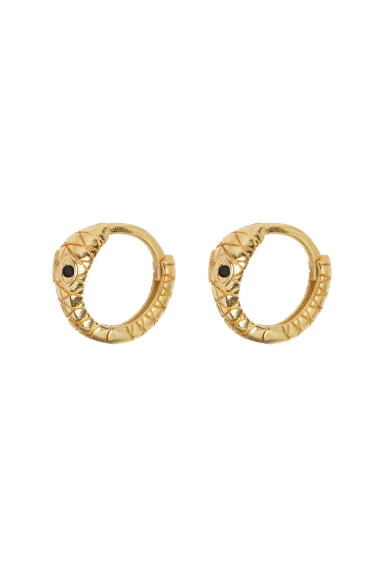 Petite Snake Hoop Earring