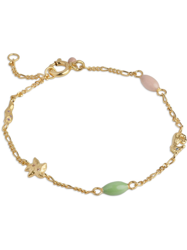 Oceania Bracelet - Dusty Green/ Light Peach