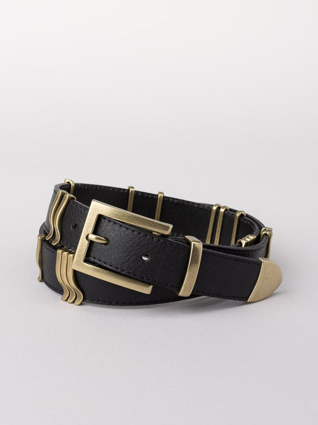 Rattle Belt - Black/Gold