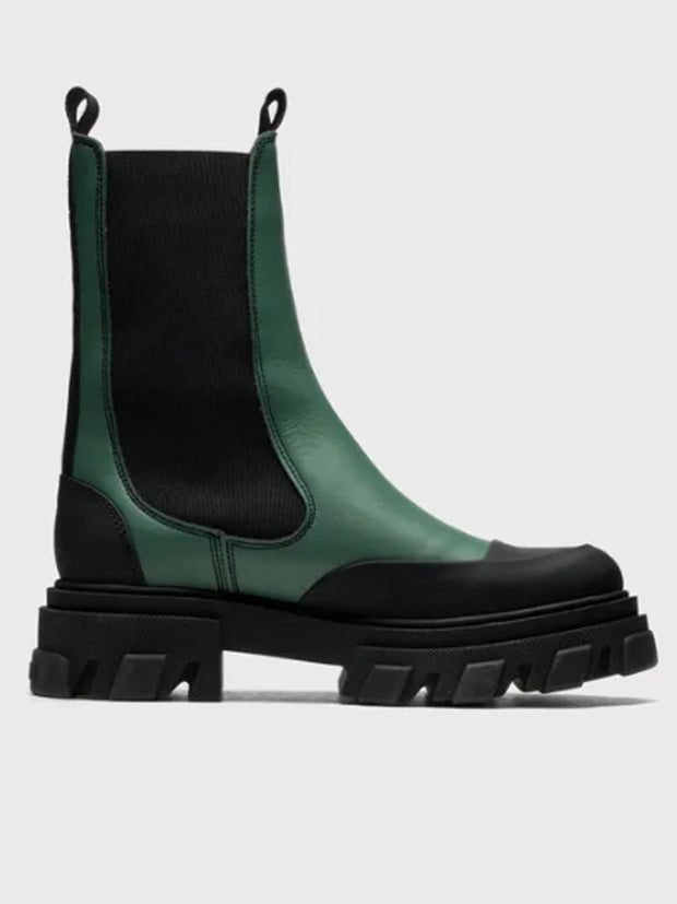 Cleated Mid Chelsea Boot - Myrtle