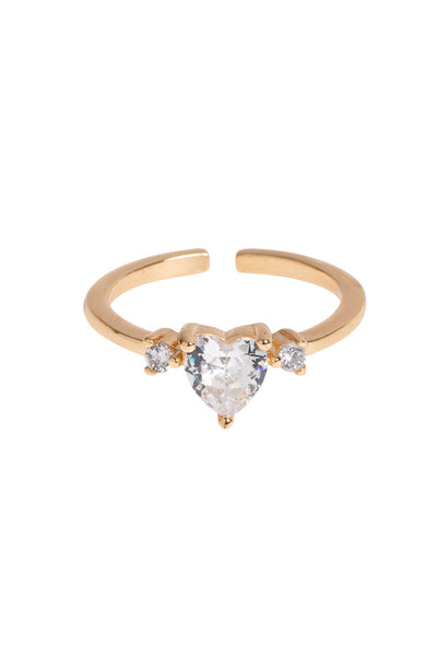 Crystal Heart Ring