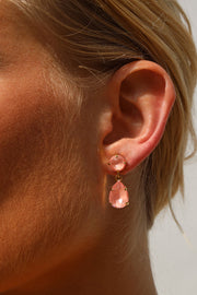 Mini Drop Earring - Flamingo Ignite