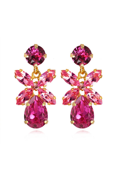 Mini Dione Earrings - Fuchsia