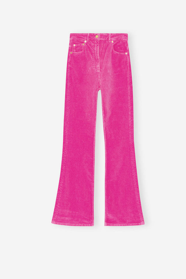 Washed Corduroy Dry Hw Pants - Orchid Smoke