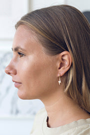 Lightning Small Hoops Earring