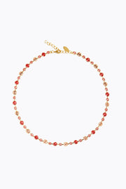 Calanthe Necklace - Peach Combo