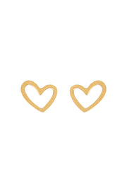 Sarah - Heart Outline Stud Earring