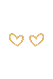 Sarah - Heart Outline Stud Earring