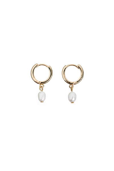 Pearl Small Hoop Earrings