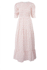 Dovie Crepe Dress - White Berry Print