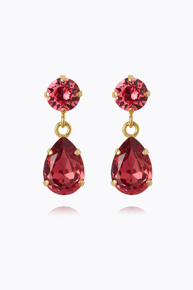 Mini Drop Earring - Mulberry Red
