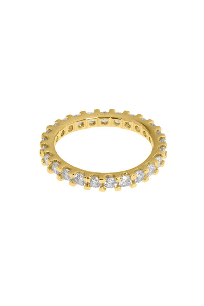 Daria - Thin Crystal Crown Ring