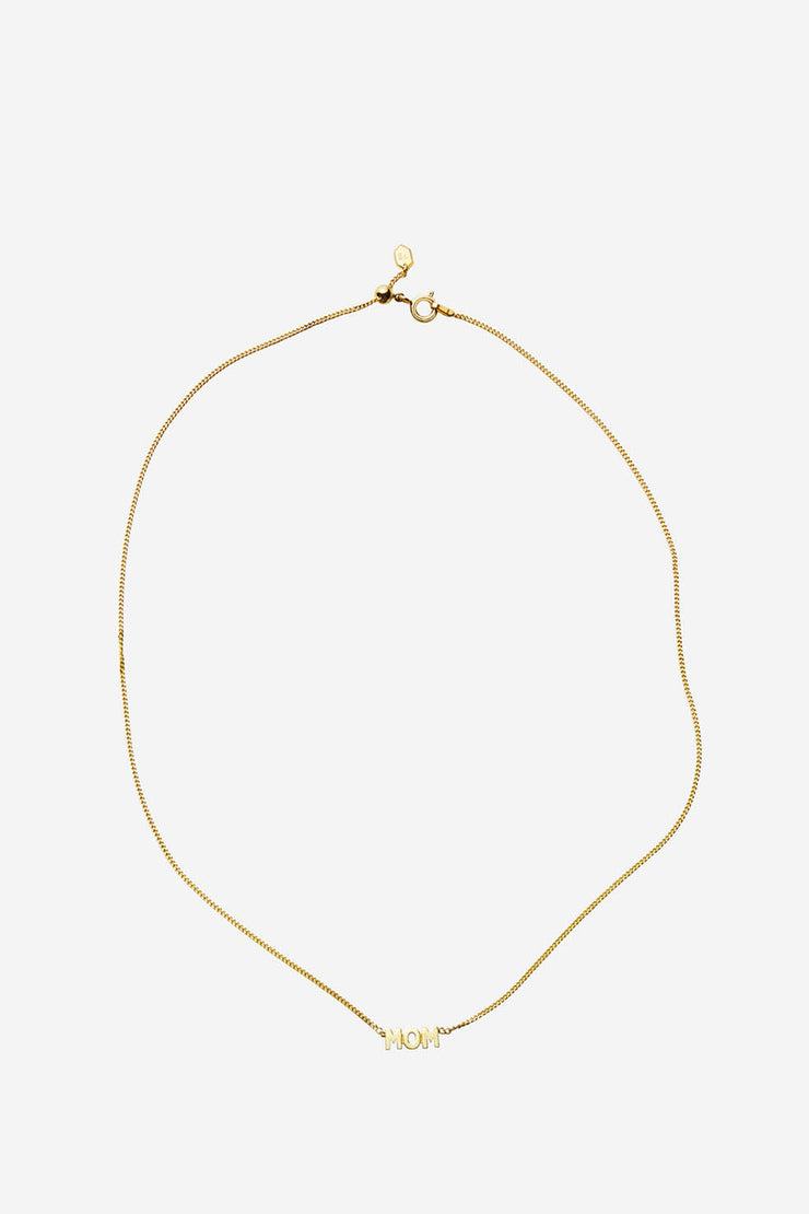 Mom Necklace - Gold