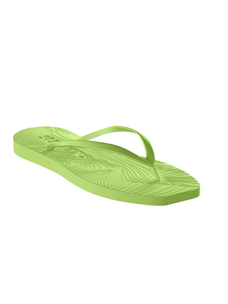 Tapered Lime Green Flip Flop