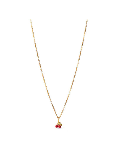Cherry Necklace - Red