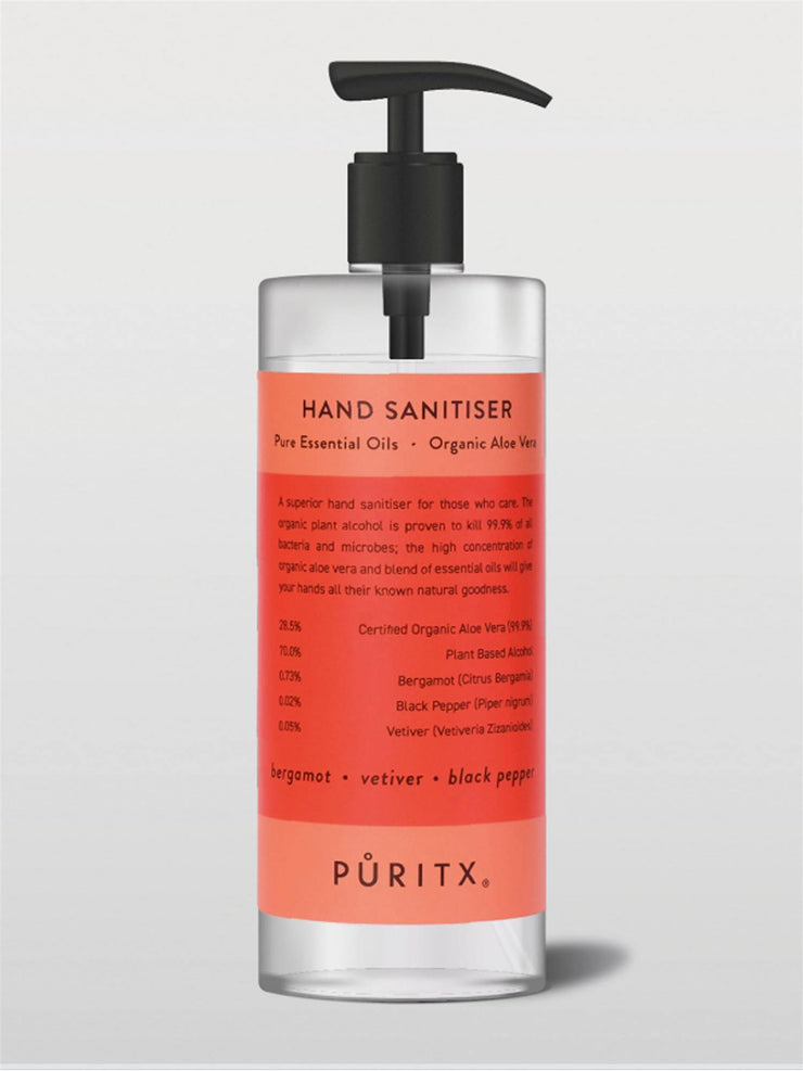 Hand Sanitiser 250 ml - Bergamot, Vetiver & Black Pepper Puritx - Nour Butikken