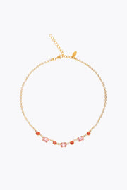 Corinna Necklace - Coral Combo
