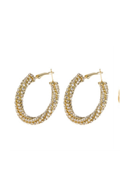 Estere - Sparkling Hoop Earring