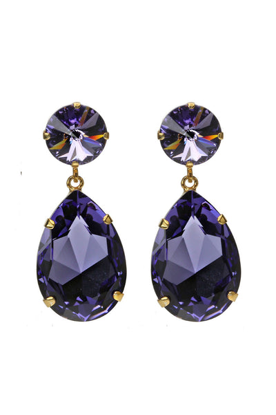 Perfect Drop Earrings - Purple