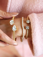 Zara Bracelet Gold - Crystal