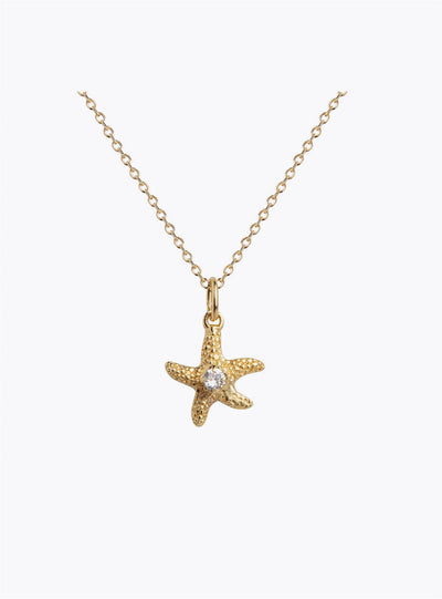 Mini Sea Star Necklace - Crystal