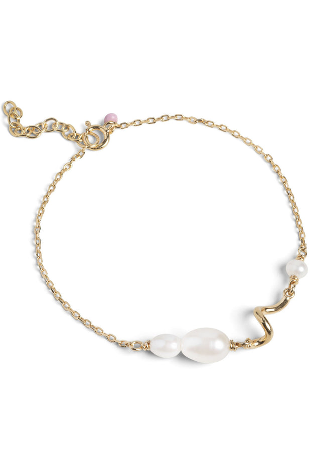 Pearlie Twist Bracelet - Gold