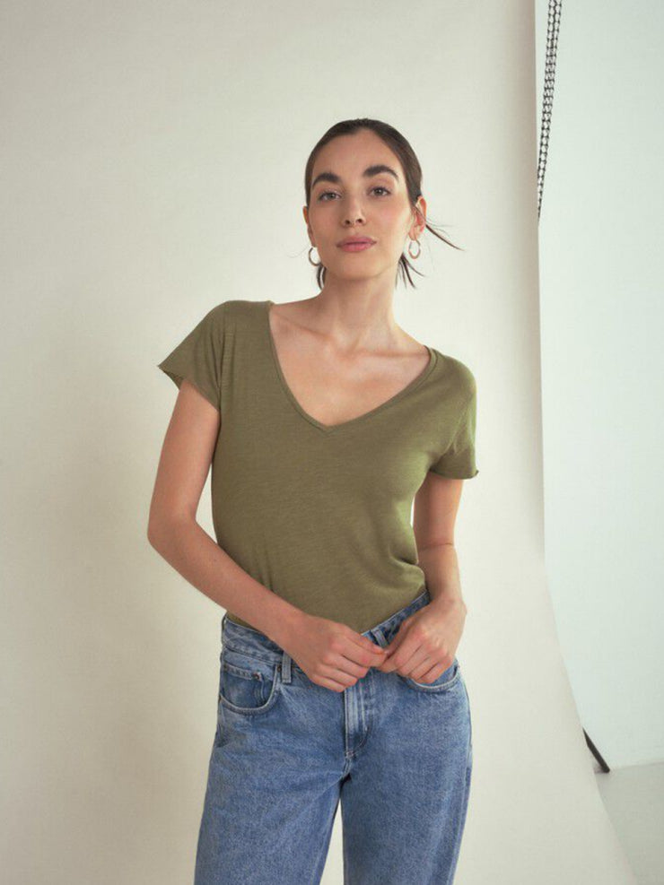 Jacksonville T Shirt - Olive Vintage