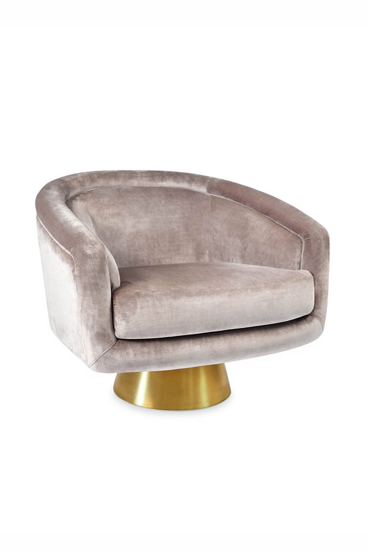 Bacharach Swivel Cair - Como Champagne