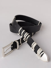 Rattle Belt - Black/Silver