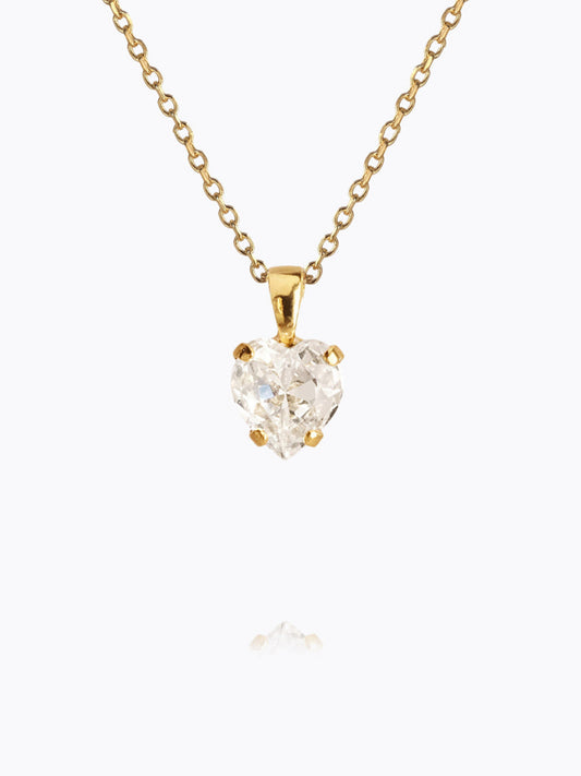 Girls Heart Necklace / Crystal