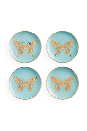 Mariposa Coasters - Set of 4 - Blue/Gold