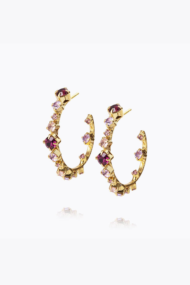 Mini Antonia Earrings - Violet