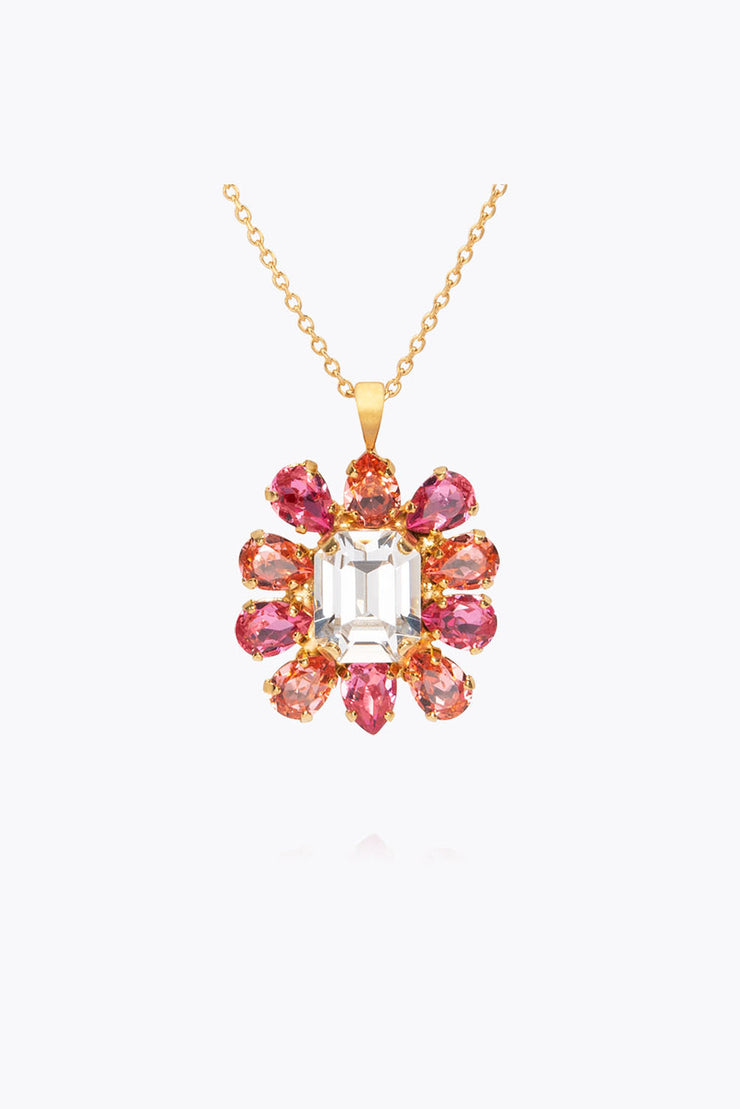 Peony Necklace - Coral Combo