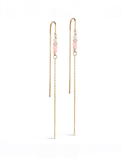 Rosa Earring - Light Pink/ Peach / Pearl
