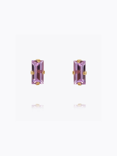 Baguette Earrings / Violet