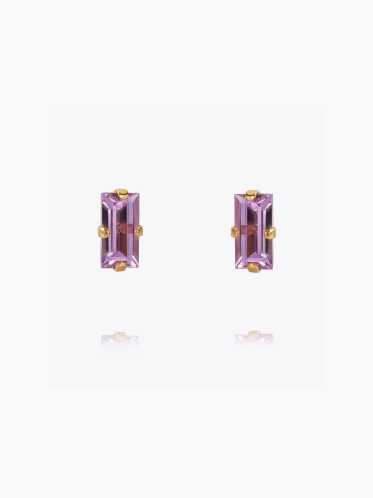 Baguette Earrings / Violet